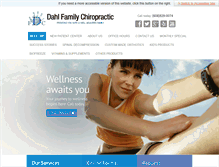 Tablet Screenshot of dahlfamilychiropractic.com